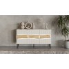 Cama INSERTO 3D chest of drawers 143.5x40x80 cashmere + LED