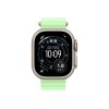 Apple 49mm Neon Green Ocean Band - Natural Titanium Finish
