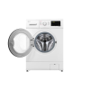 LG | Washing machine | F2J3WSBWE | Energy efficiency class E | Front loading | Washing capacity 6.5 kg | 1200 RPM | Depth 44 cm | Width 60 cm | LED | Steam function | Direct drive | White