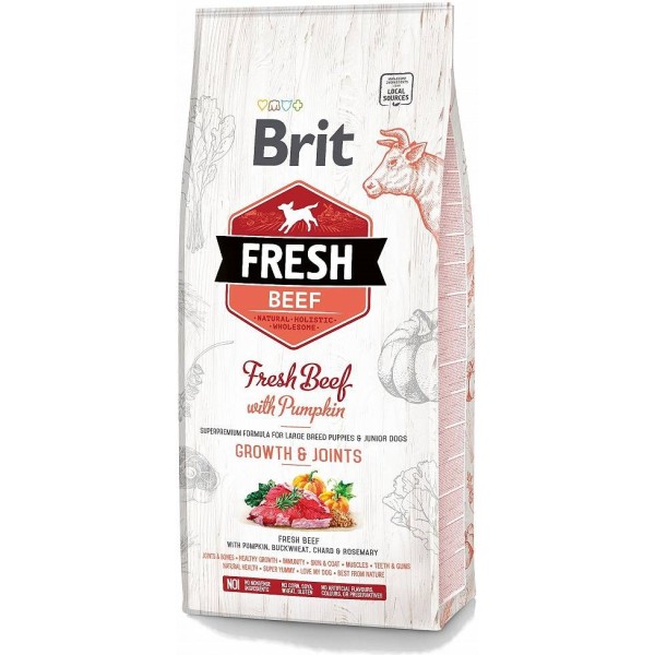 BRIT Fresh Puppy&Junior Large Growth&Joints Beef ...