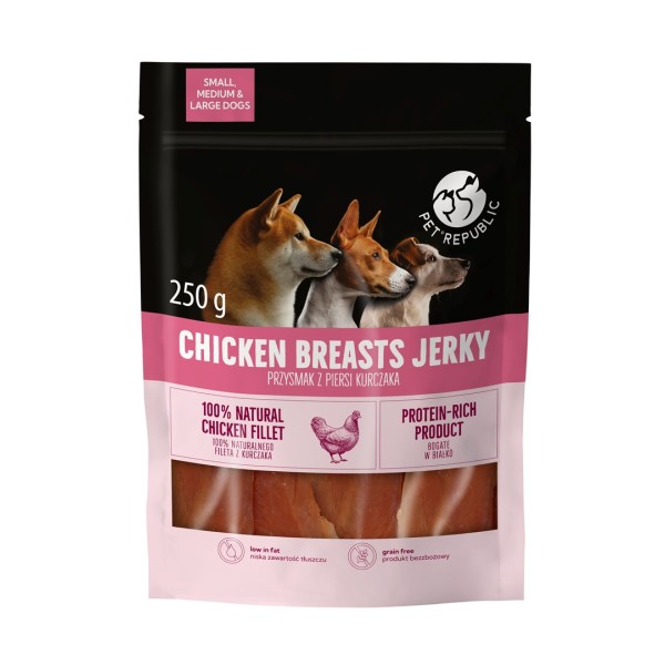 PETREPUBLIC Chicken breasts jerky - dog ...