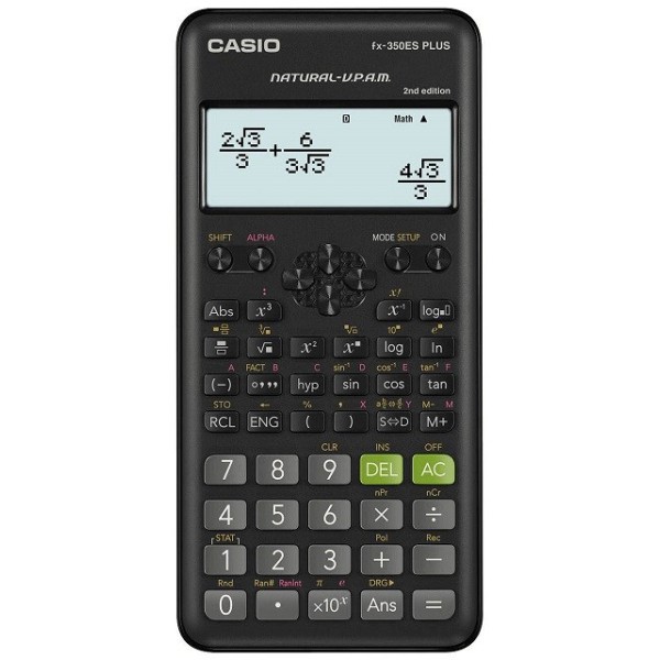 CASIO CALCULATOR SCIENTIFIC FX-350ESPLUS-2 BLACK, 12 ...