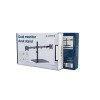 Gembird MS-D2ST-01 Dual monitor desk stand (rotate, tilt, swivel), 17”-32”, up to 9 kg, black