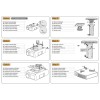 PROJECTOR ACC CEILING MOUNT/BEAMER-C80WHITE NEOMOUNTS