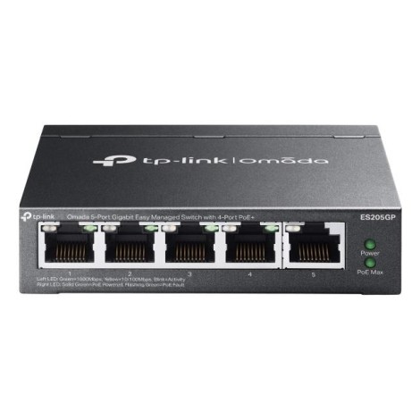 TP-Link Omada ES205G network switch Managed Gigabit Ethernet (10/100/1000) Black