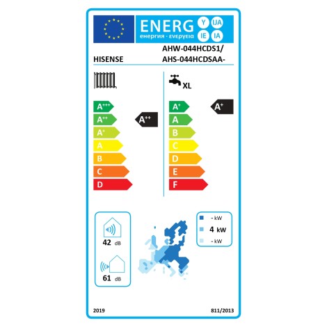 Hisense | AHS-044HCDSAA-23 | Hi-Therma Integra 4.4 kw Heat pump Indoor unit