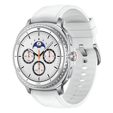 Samsung Galaxy Watch 8 Classic 3.3 cm (1.3") AMOLED 46 mm Digital 438 x 438 pixels Touchscreen Silver Wi-Fi GPS (satellite)