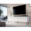 RTV JUNGLE cabinet 190x40.5x59.5 white matt + black legs