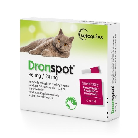 VETOQUINOL Dronspot - worming drops for cats 5-8 kg