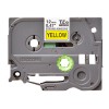 Brother | TZe-S631 Strong Adhesive Laminated Tape | Black on Yellow | TZe | 8 m | 1.2 cm