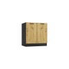 Cosmo Design ANIKA kitchen furniture set, artisan oak/graphite 2.0/2.6