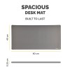 Fellowes Breyta Desk Mat - Grey | Fellowes