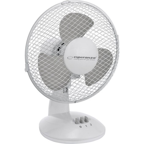 Desktop fan 9" Esperanza EHF004WE ZEPHYR White-Gray