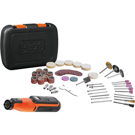Black&Decker BCRT8IK-XJ 8V Cordless Rotary Tool With Kit Box