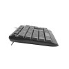 NATEC KEYBOARD TROUT SLIM USB, US LAYOUT, BLACK