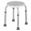 Round aluminium shower stool