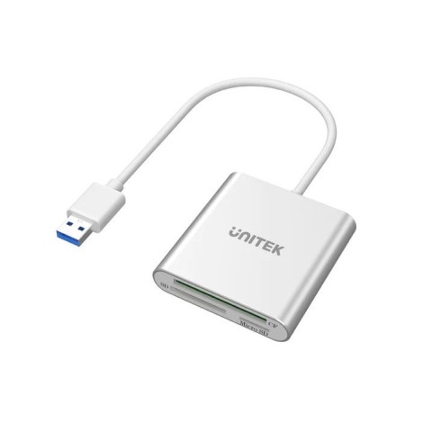 UNITEK Y-9313 card reader USB 3.2 Gen 1 (3.1 Gen 1) Silver