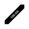 Brother | TZe-335 Laminated Tape | White on Black | TZe | 8 m | 1.2 cm