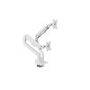Arozzi Desk Mount | Neo Duo - Gas Spring Monitor Arm AZ-ALZARE-NEO-DUO-WT | Tilt, Swivel, Rotation | Maximum weight (capacity) 9 kg | White