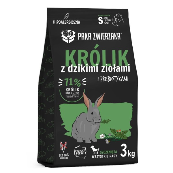 PAKA ZWIERZAKA Puppy Rabbit with wild ...