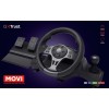 Trust GXT 289 Movi Black USB Steering wheel + Pedals Nintendo Switch, PlayStation 4, Xbox One S, Xbox One X, Xbox Series S, Xbox Series X