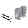 Sharp HT-SPR52021(SL) Q Soundbar 2.0.2 Wireless Rear Surround Speakers, Silver | Sharp