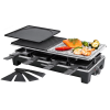 Rommelsbacher RCS 1350 raclette grill black/stainless steel | Rommelsbacher