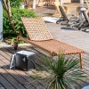 Garden lounger TEXAS brown