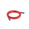 LANBERG PATCHCORD S/FTP CAT.6A 0.5M RED LSZH