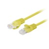 PATCHCORD KAT.6 UTP 0.25M ŻÓŁTY FLUKE PASSED LANBERG 10-PACK