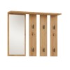 Hanger + mirror PARMA 100x15x.81.5 cm, artisan oak