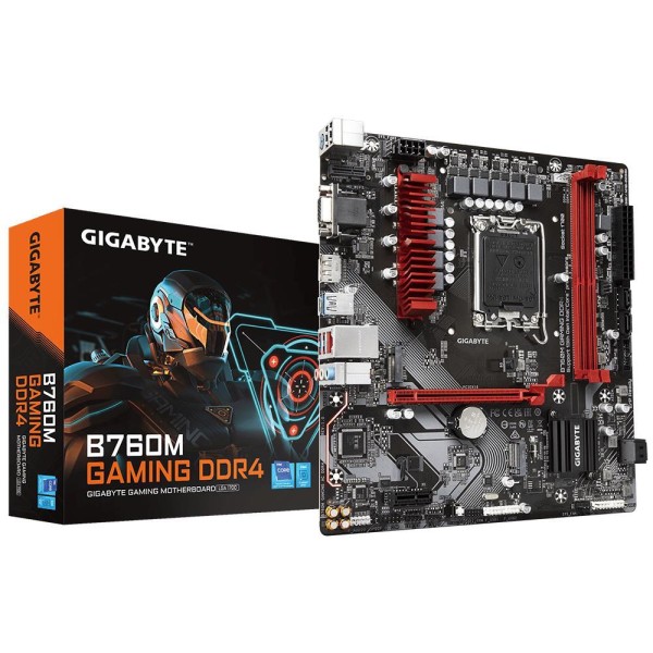 Mainboard|GIGABYTE|Intel B760 Express|LGA1700|Micro-ATX|Memory DDR4|Memory slots 2|1xPCI-Express ...