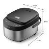 Philips Mini rice cooker | HD3093/80 3000 series | 600 W | 0.85 L | Number of programs 8 | Black/Stainless Steel
