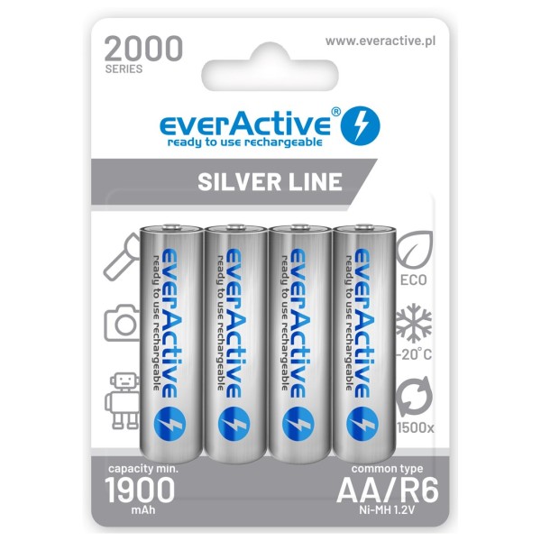 Rechargeable batteries everActive Ni-MH R6 AA ...