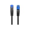 Lanberg Patch cable - CAT 6a | RJ-45 - male | RJ-45 - male | RJ-45 - male to RJ-45 - male | 1 m