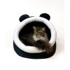 GO GIFT cat bed - black and white - 40x45x34 cm