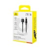 Baseus Gem USB to IP 2.4A fast charging cable 1 m Black