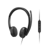 Lenovo Wired VoIP Headset 5000 (Teams) | Built-in microphone | USB Type-A, USB Type-C | Black