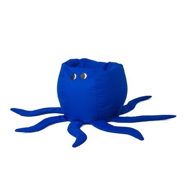 Octopus blue Sako bag pouffe L ...