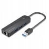 Hub 5w1 Vention USB 3.0 z adapterem Gigabit Ethernet