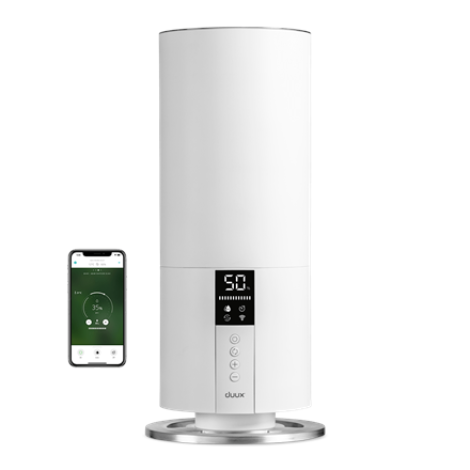 Duux | Humidifier Gen 2 | Beam Mini Smart | Air humidifier | 20 W | Water tank capacity 3 L | Suitable for rooms up to 30 m² | Ultrasonic | Humidification capacity 300 ml/hr | White