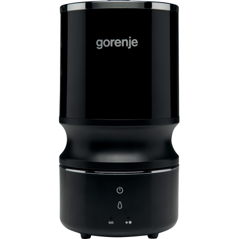 Gorenje | Air Humidifier | H08WB | Humidifier | 22 W | Water tank capacity 0.8 L | Suitable for rooms up to 15 m² | Ultrasonic technology | Black