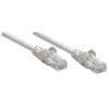 Intellinet Network Patch Cable, Cat5e, 2m, Grey, CCA, U/UTP, PVC, RJ45, Gold Plated Contacts, Snagless, Booted, Lifetime Warranty, Polybag