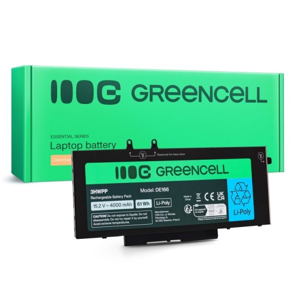 GREEN CELL BATTERY DE166 DELL 4000MAH ...