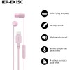 Sony IER‑EX15C USB‑C Wired Earbuds with Mic, Pink | Sony