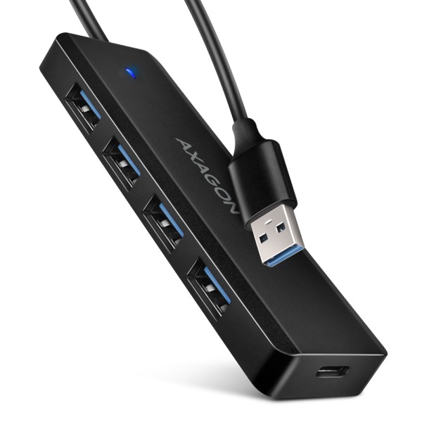 AXAGON Travel four-port USB-A 5Gbps hub ...