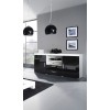 Cama sideboard SAMBA white/black gloss