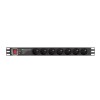 LANBERG POWER STRIP PDU RACK 19" (1U, 16A, 7X 230V PL, 2m)