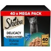 SHEBA Delicacy Fish Flavours in Jelly – wet cat food – 40×85g