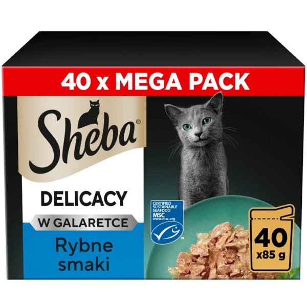 SHEBA Delicacy Fish Flavours in Jelly ...